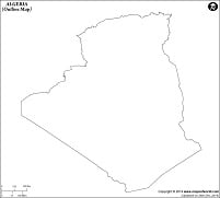 Blank Map of Algeria