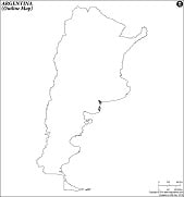 Blank Map of Argentina