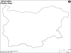 Blank Map of Bulgaria