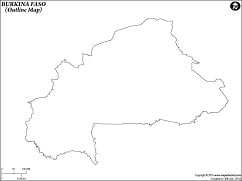 Blank Map of Burkina