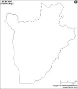 Blank Map of Burundi