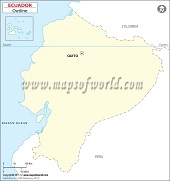 Blank Map of Ecuador