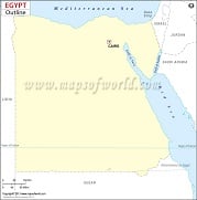 Blank Map of Egypt