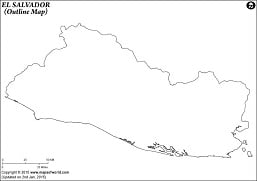 Blank Map of El Salvador