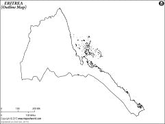 Blank Map of Eritrea