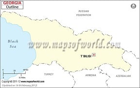 Blank Map of Georgia