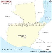 Blank Map of Guatemala