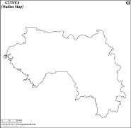 Blank Map of Guinea