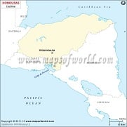 Blank Map of Honduras