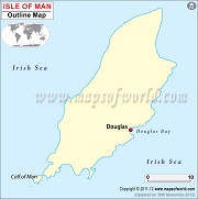 Blank Map of Isle Of Man
