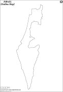 Blank Map of Israel