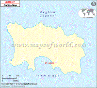 Blank Map of Jersey