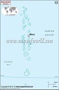 Blank Map of Maldives