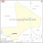 Blank Map of Mali