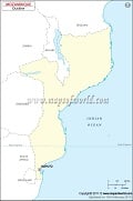 Blank Map of Mozambique