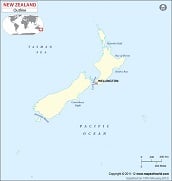 Blank Map of Newzealand