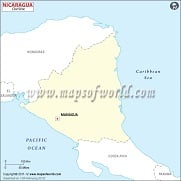Blank Map of Nicaragua