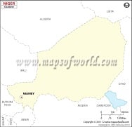 Blank Map of Niger