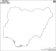Blank Map of Nigeria