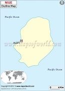 Blank Map of Niue