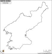 Blank Map of North Korea