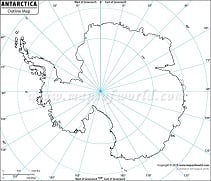 Blank Map of Antarctica