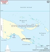 Blank Map of Papua New Guinea