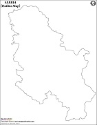 Blank Map of Serbia