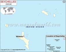 Blank Map of Seychelles