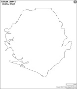 Blank Map of Sierra Leone