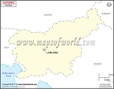 Blank Map of Slovenia