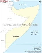 Blank Map of Somalia