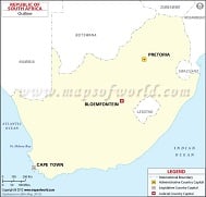 Blank Map of South Africa