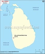 Blank Map of Sri Lanka