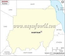 Blank Map of Sudan