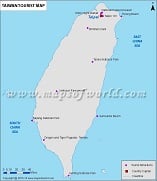 Blank Map of Taiwan