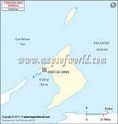 Blank Map of Trinidad And Tobago