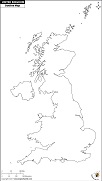 Blank Map of United Kingdom