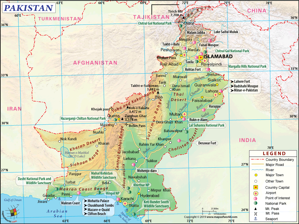 Pakistan Map 