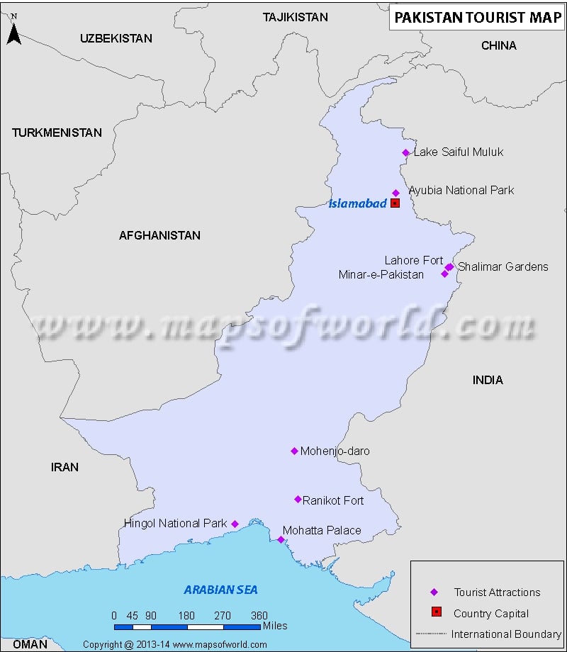 Pakistan Travel Map