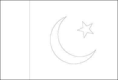 Blank Pakistan Flag