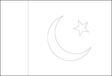 Blank Pakistan Flag