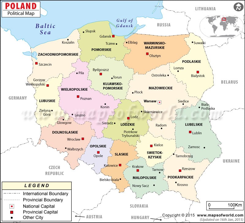 Poland Map Europe