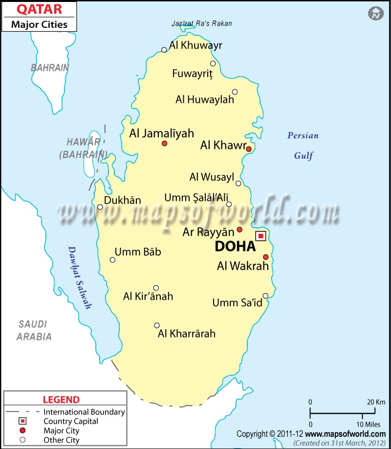 Cities in Qatar