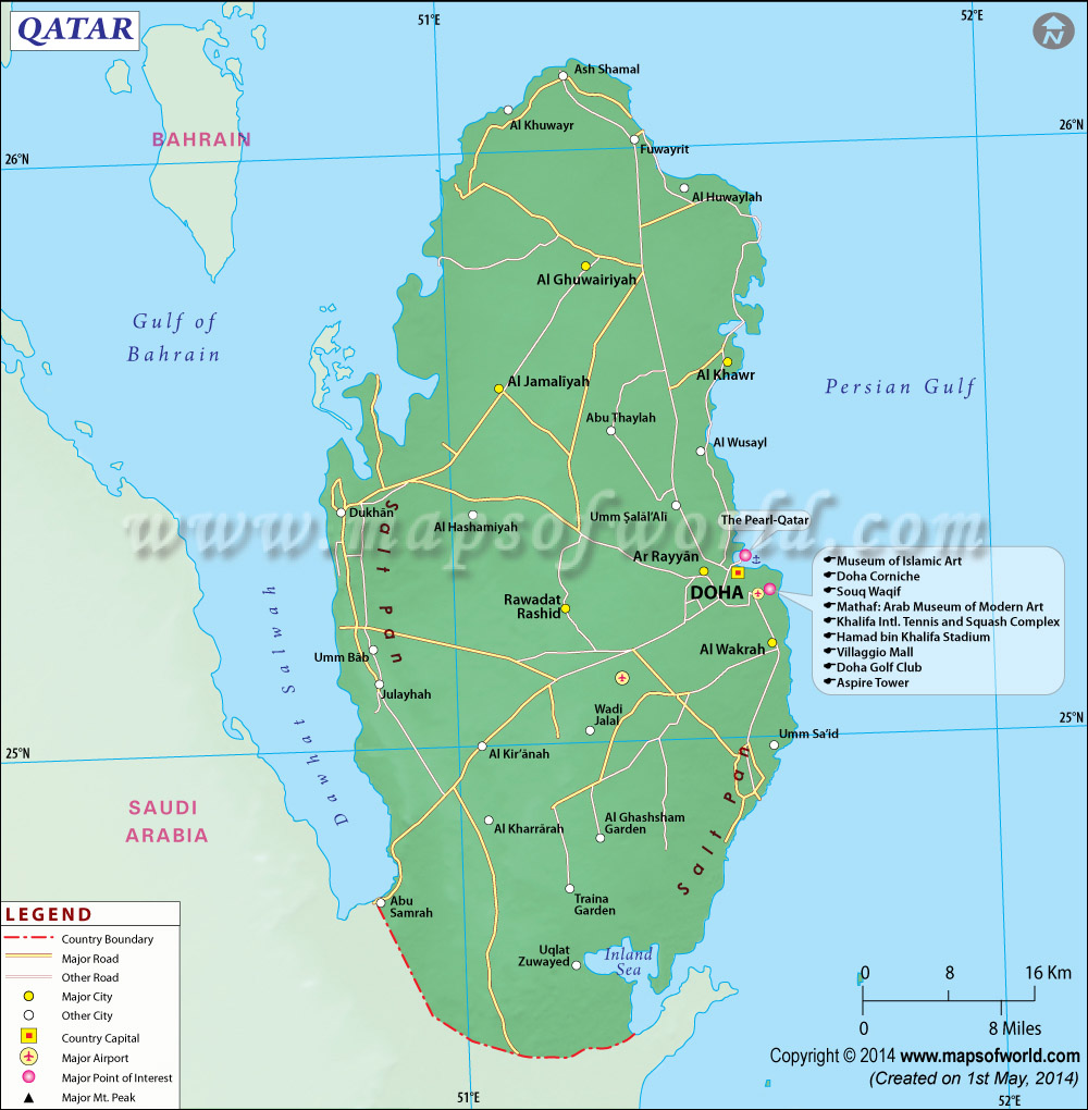 Qatar Map