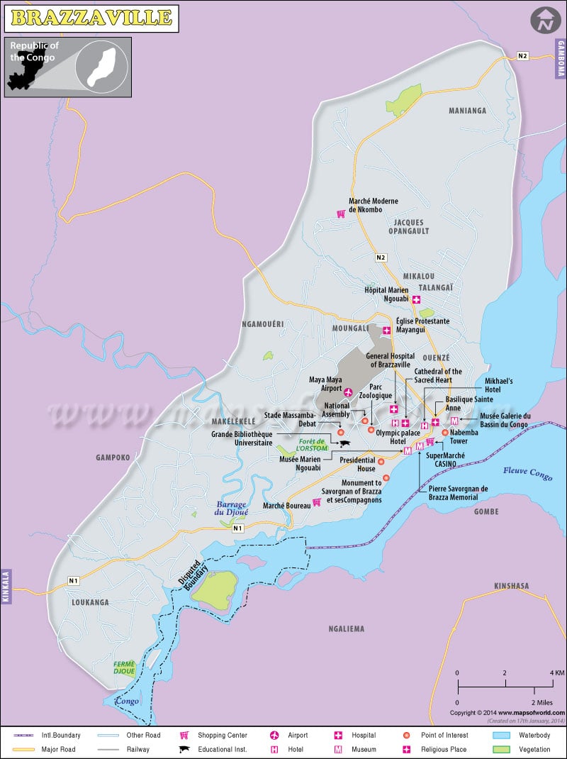 Brazzaville Map