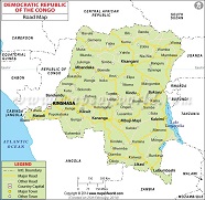 Democratic Republic Of Congo Road Map