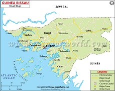 Guinea Bissau Road Map
