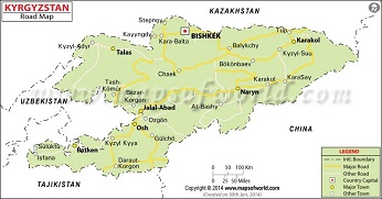 Kyrgyzstan Road Map