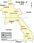 Laos Road Map